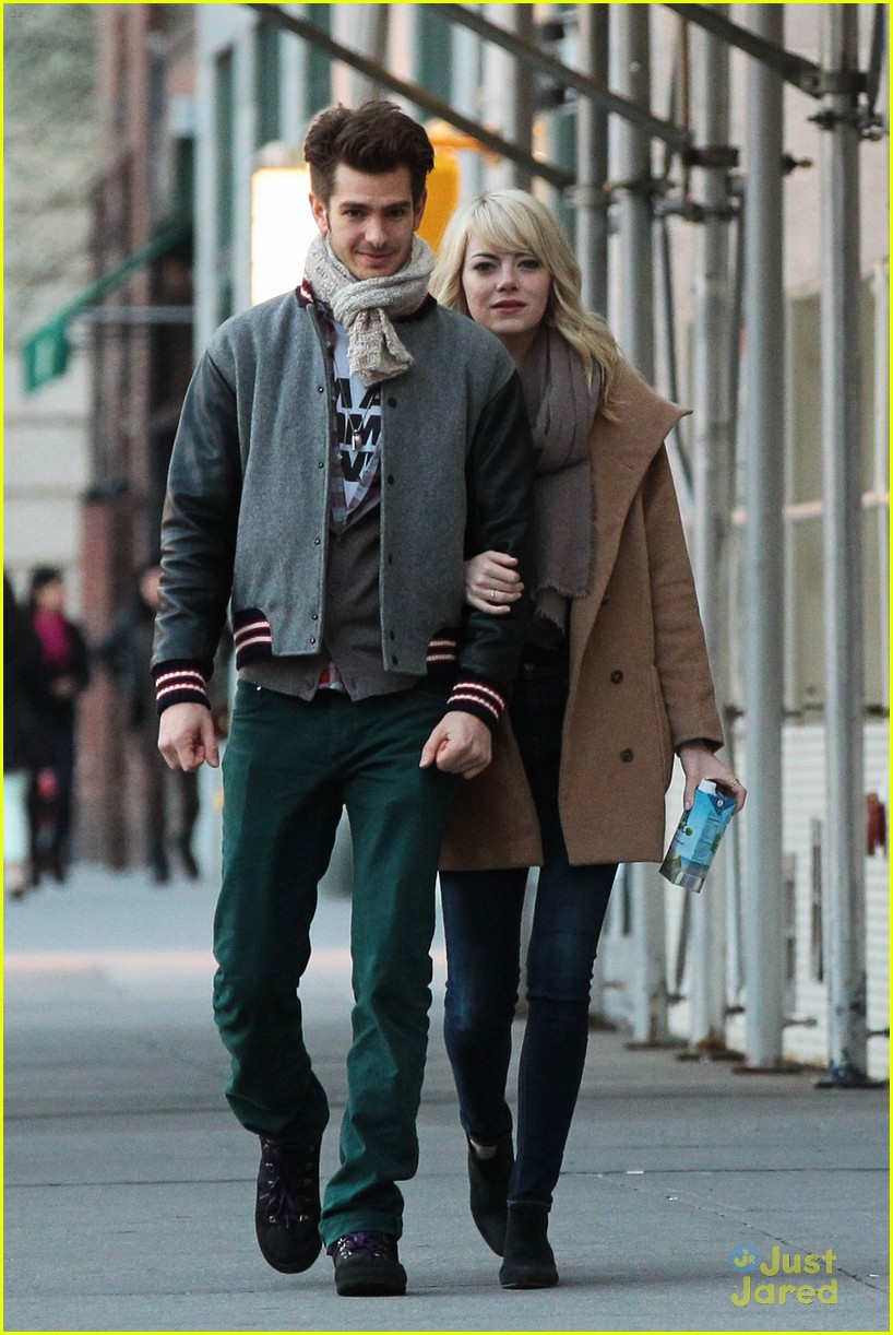 Emma Stone & Andrew Garfield: 'Amazing Spider-Man 2' Night Shoots