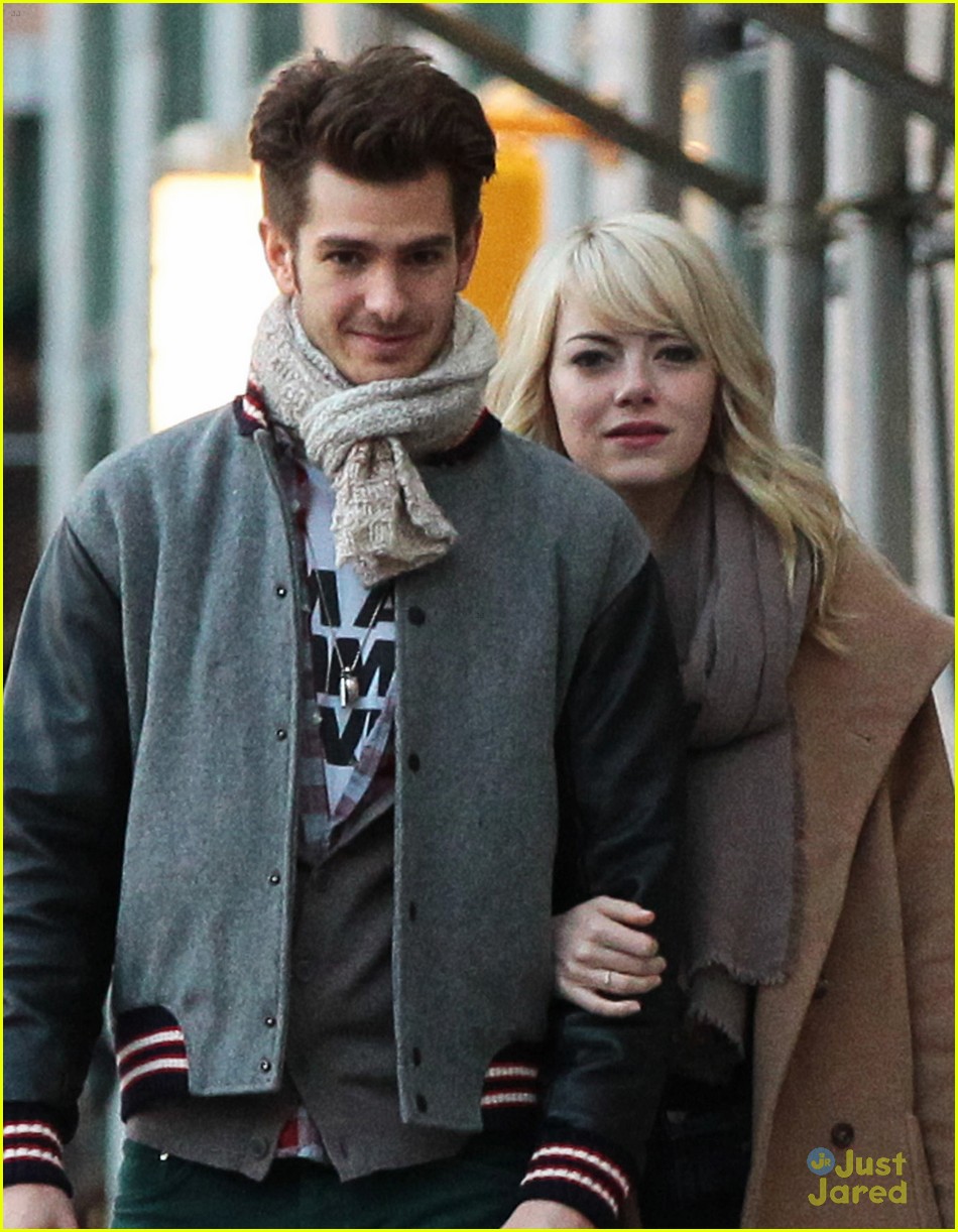 Emma Stone & Andrew Garfield: 'Amazing Spider-Man 2' Night Shoots