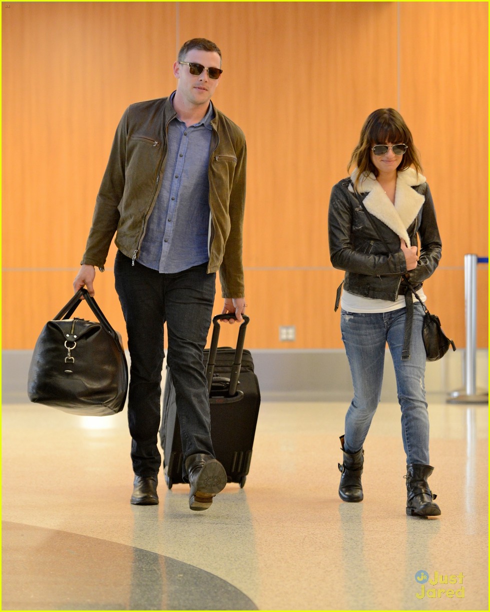 Cory Monteith & Lea Michele: LAX Couple!