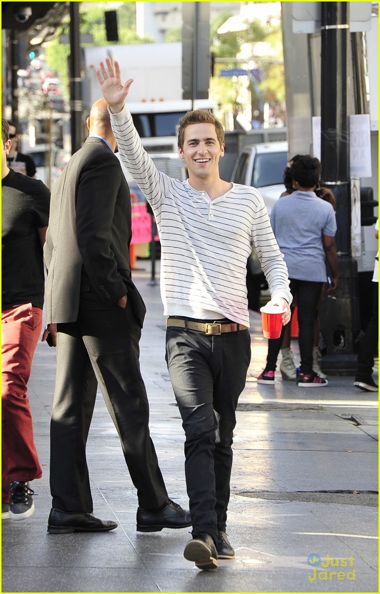 Big Time Rush Leave Set with Alexa Vega!
