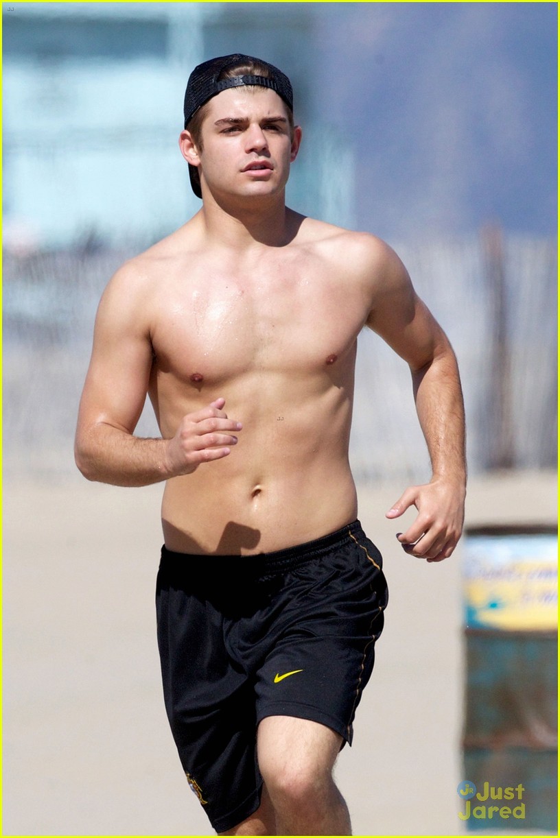 Garrett Clayton: Shirtless Jog in Santa Monica