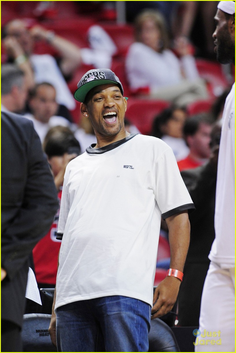 Jaden Smith: Miami Heat Game with Dad Will