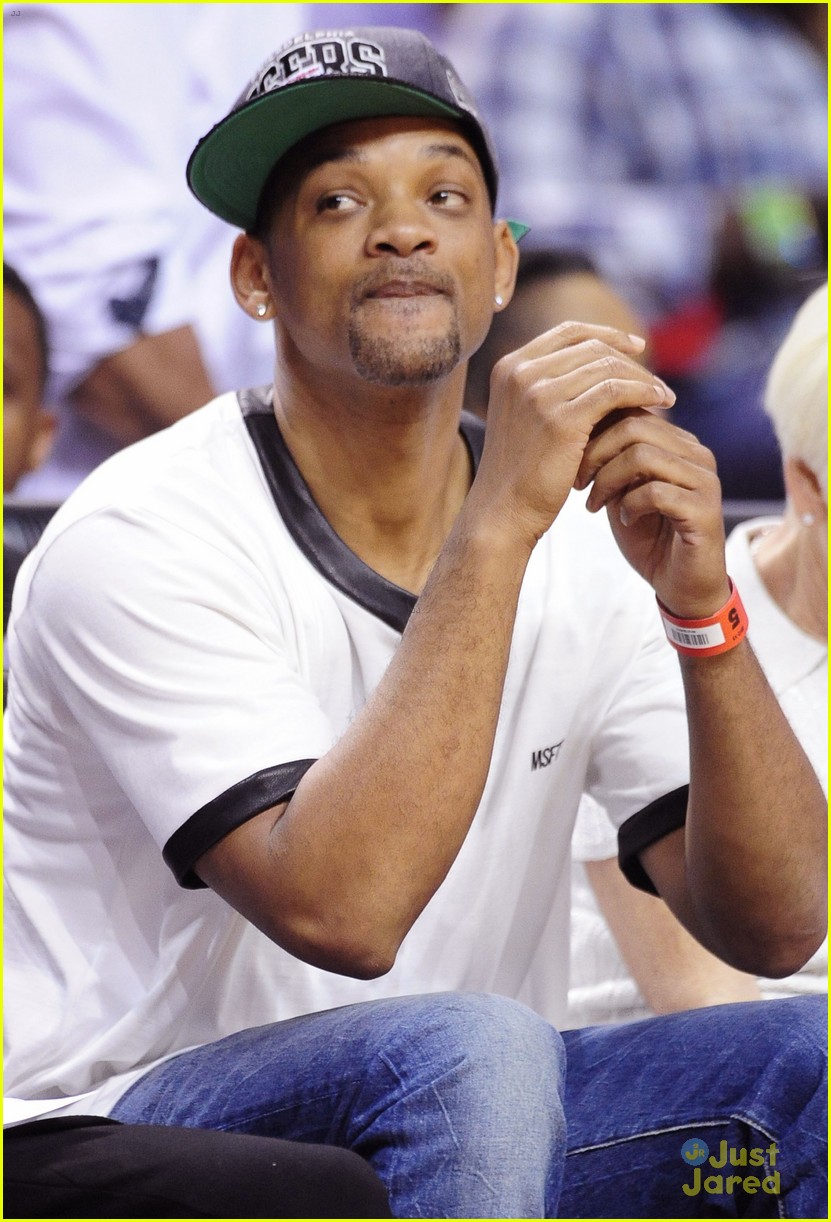 Jaden Smith: Miami Heat Game with Dad Will