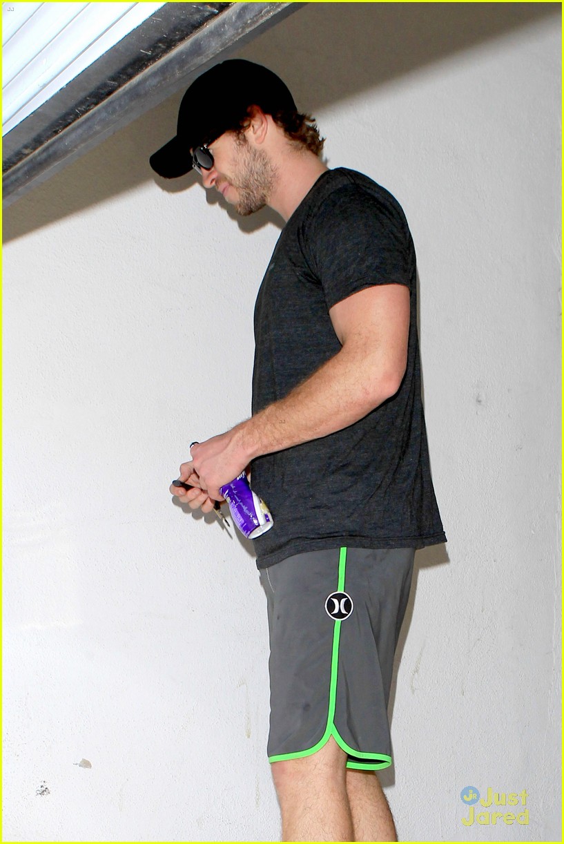 Liam Hemsworth Hits the Gym, Miley Cyrus Hits the Studio