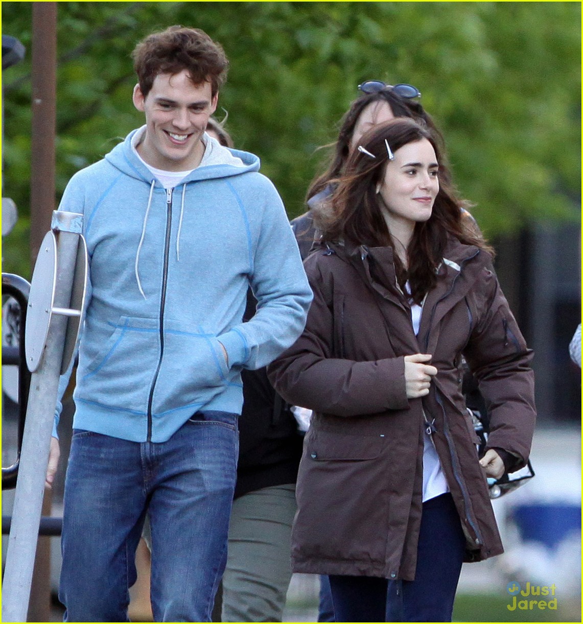 Lily Collins & Sam Claflin: Picnic in the Park for 'Love, Rosie'