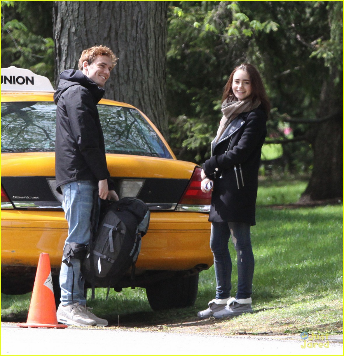 Lily Collins & Sam Claflin: 'Love, Rosie' Set