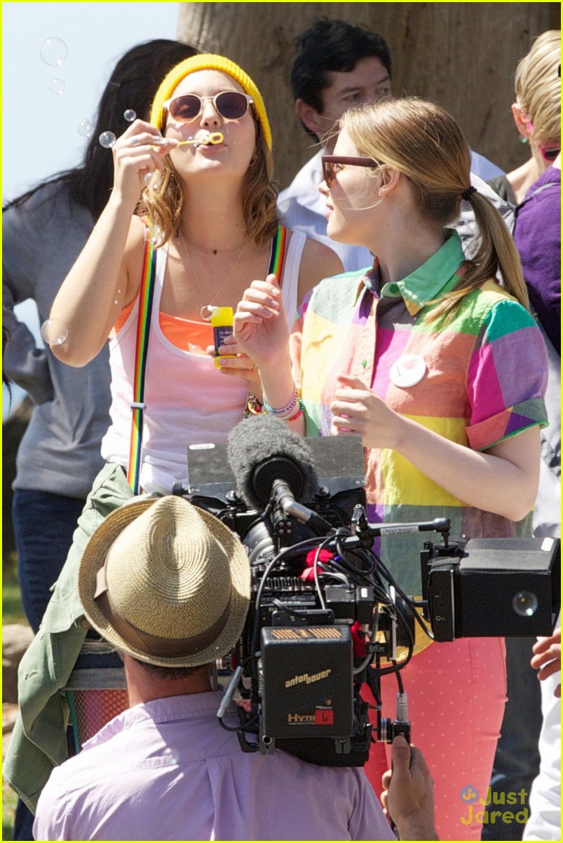 Leighton Meester: Handstand on 'Life Partners' Set!