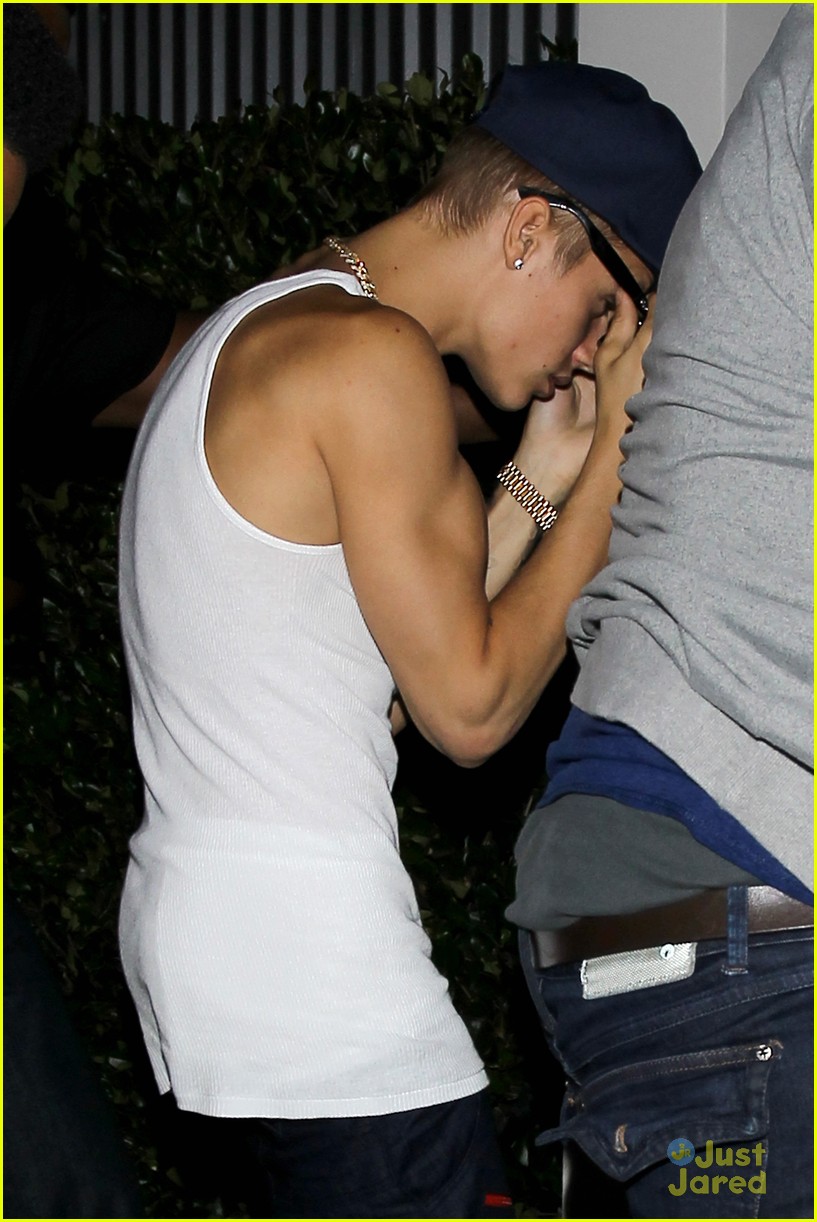 Justin Bieber Attends Kanye West's Listening Party!