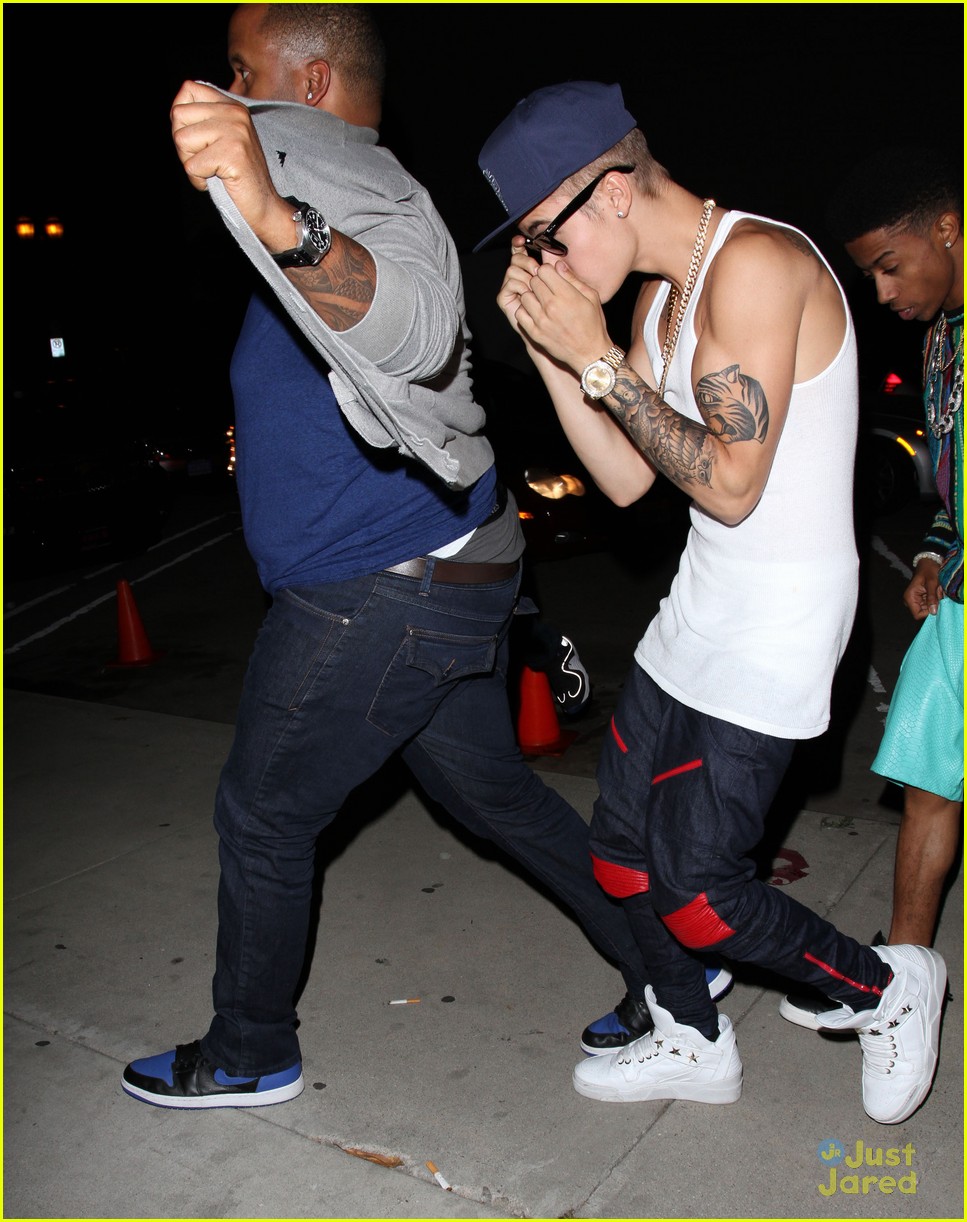 Justin Bieber Attends Kanye West's Listening Party!