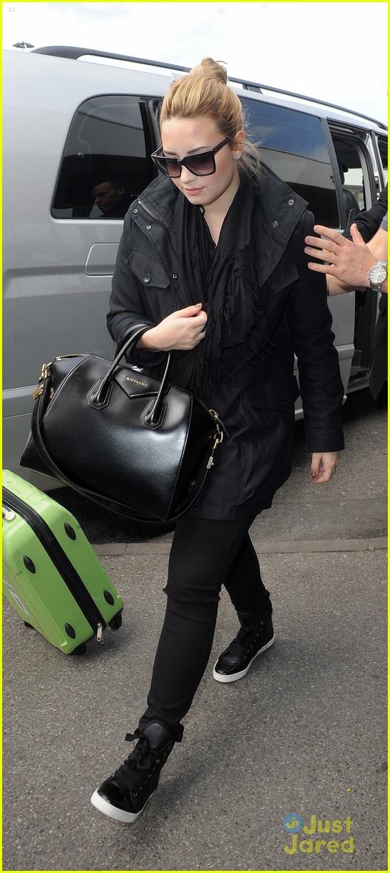 Demi Lovato Departs Heathrow Airport in London