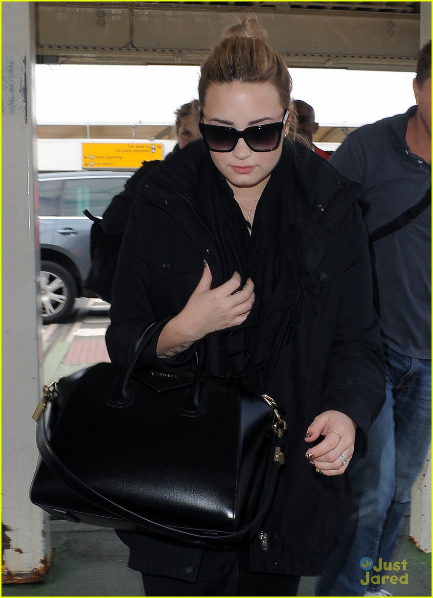 Demi Lovato Departs Heathrow Airport in London