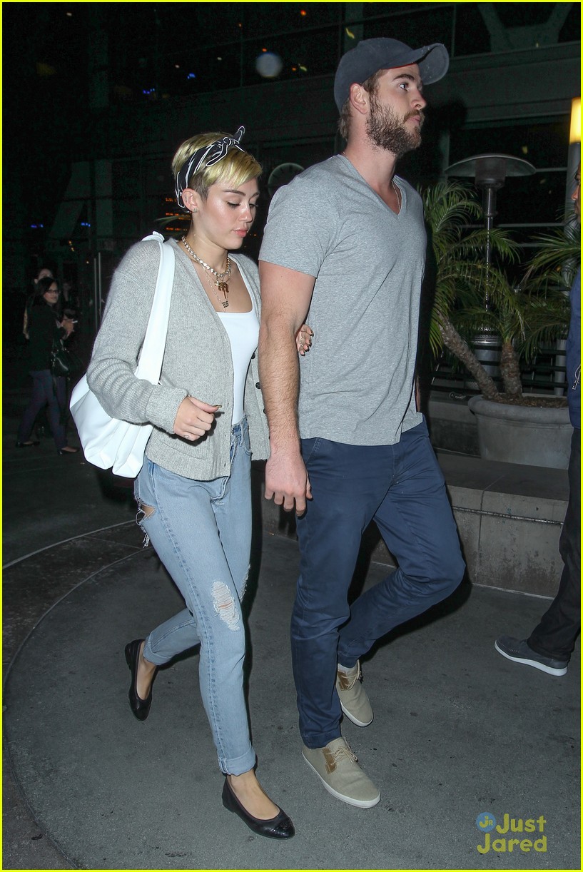 Miley Cyrus & Liam Hemsworth: Monday Movie Date Night