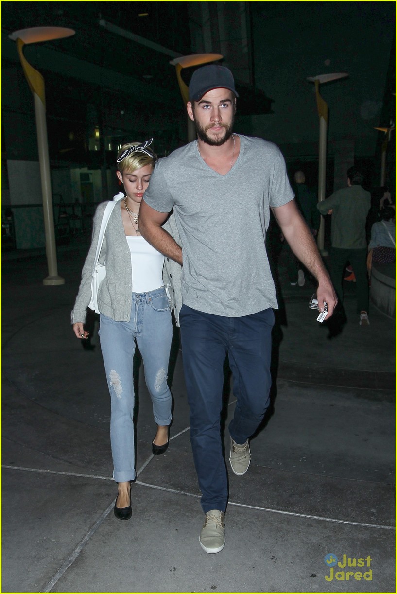 Miley Cyrus & Liam Hemsworth: Monday Movie Date Night