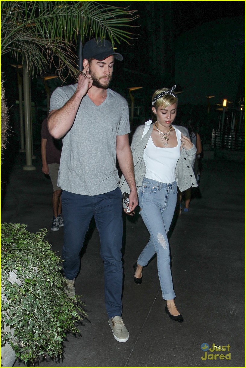 Miley Cyrus & Liam Hemsworth: Monday Movie Date Night