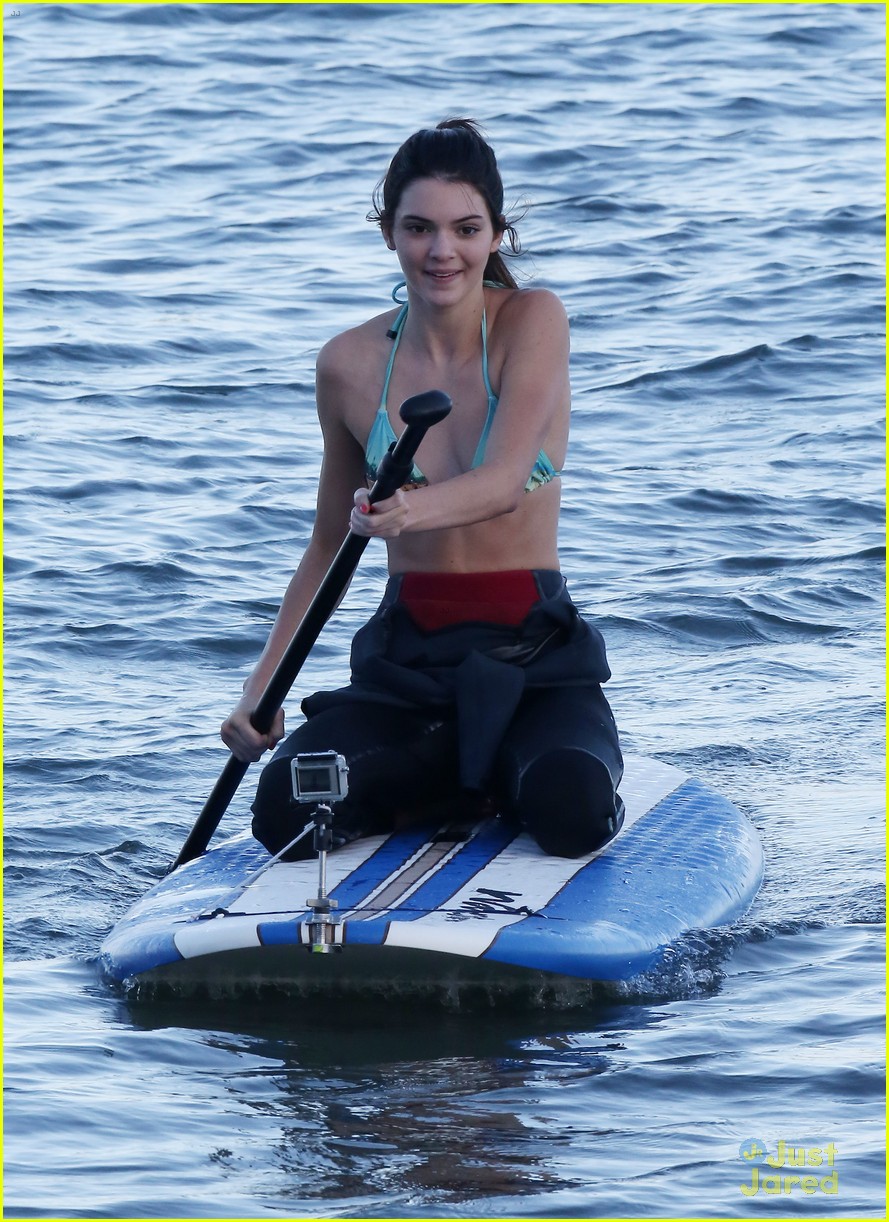 Kendall Jenner: Bikini Paddle Boarder!
