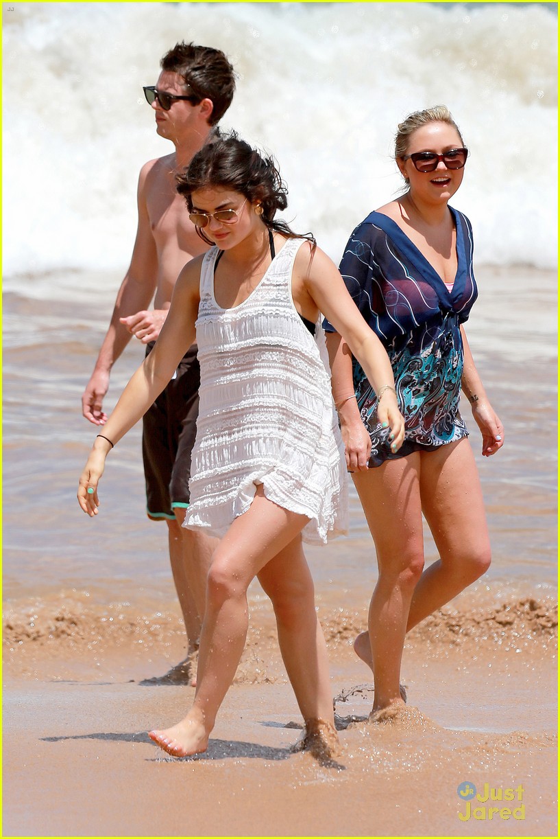 Lucy Hale: More Maui Fun with Shirtless Graham Rogers!