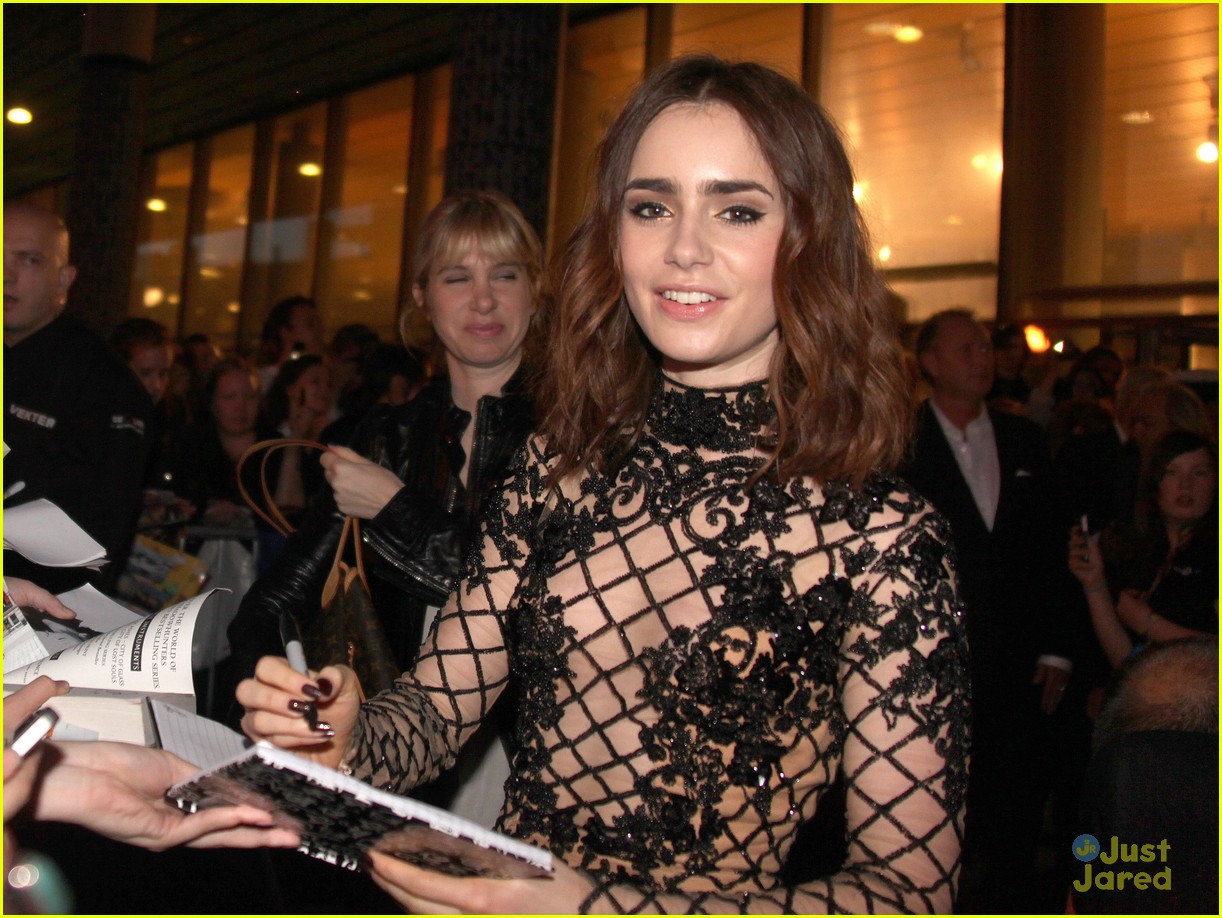 Lily Collins: 'Mortal Instruments' Hand Print Ceremony in Norway!