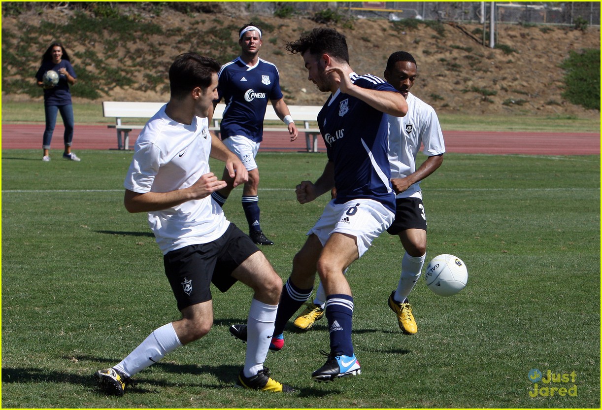 Jonas Brothers: Charity Soccer Game Guys!