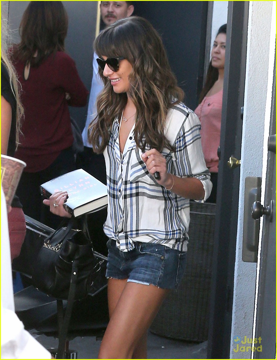Lea Michele: Pre-Emmys Hair Salon Stop