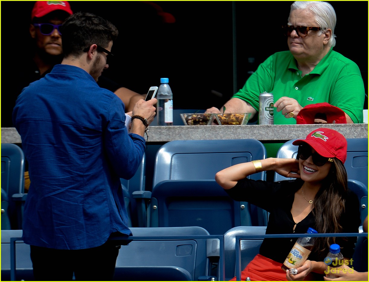 Nick Jonas Kisses Olivia Culpo at US Open