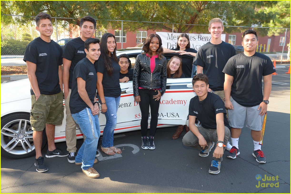 Gabby Douglas: Mercedes-Benz Driving Academy Event