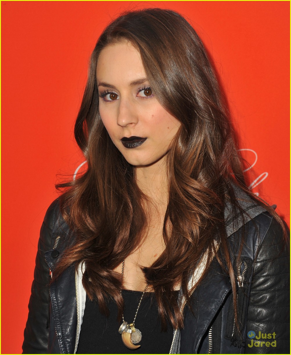 Troian Bellisario: Black Lipstick for PLL Halloween Screening
