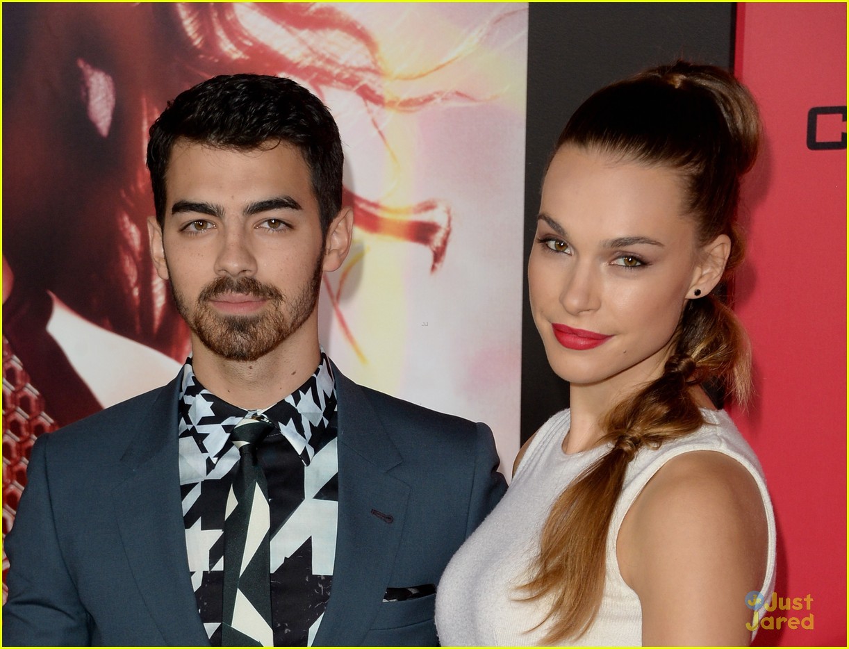 Joe Jonas & Blanda Eggenschwiler: 'Catching Fire' Premiere with Emily Osment!