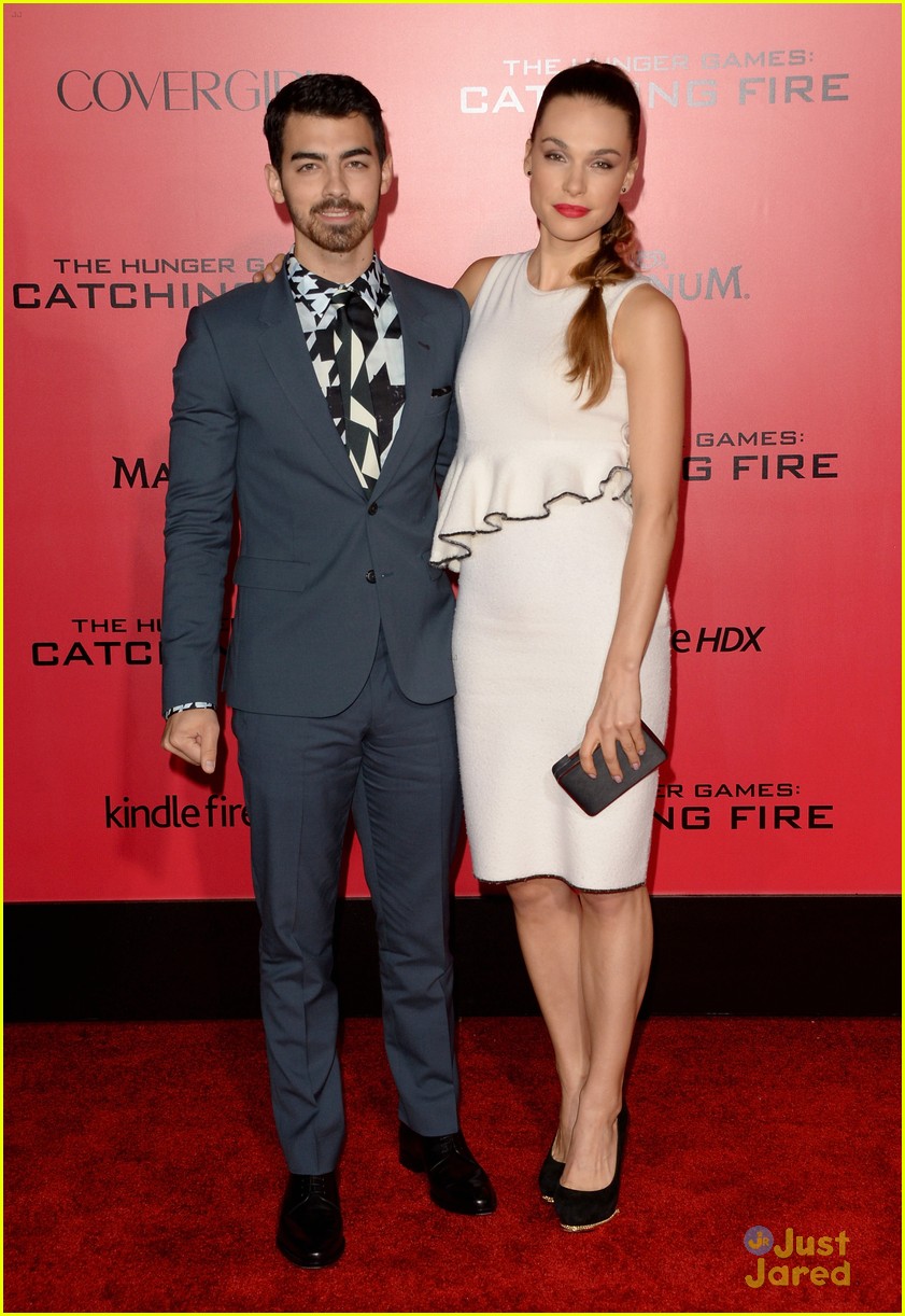 Joe Jonas & Blanda Eggenschwiler: 'Catching Fire' Premiere with Emily Osment!