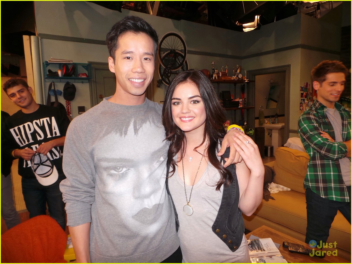 Lucy Hale: 'Baby Daddy' Set Pics! (Exclusive)