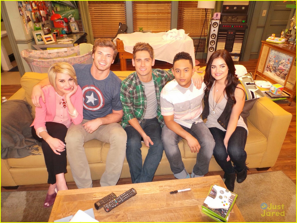 Lucy Hale: 'Baby Daddy' Set Pics! (Exclusive)