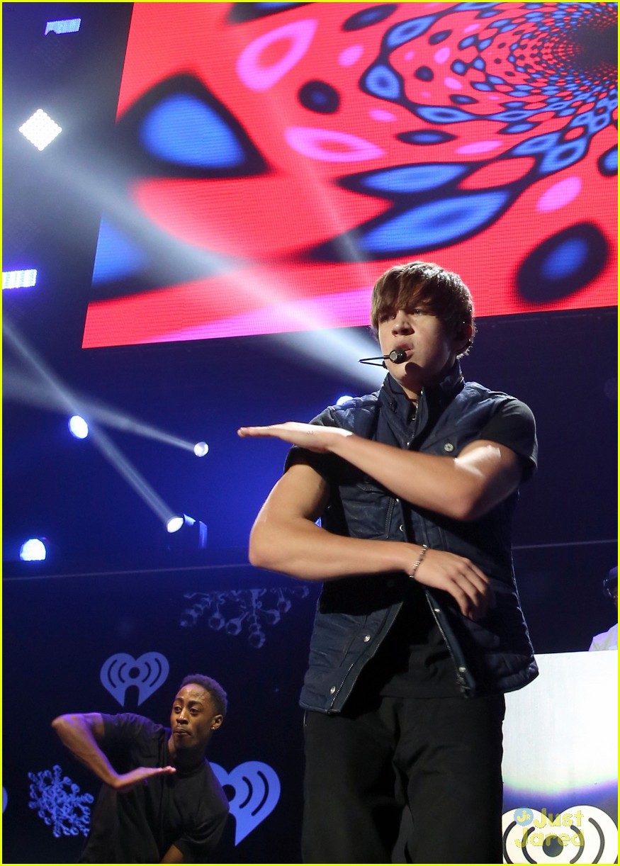 Austin Mahone: 106.1 KISS FM Jingle Ball 2013 in Seattle