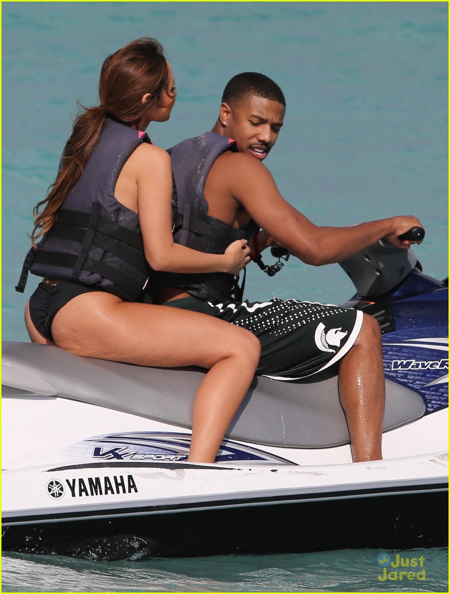 Michael B. Jordan: Shirtless Jet Skiing with Mystery Girl!