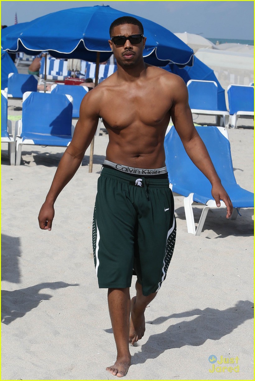 Michael B. Jordan: Shirtless Jet Skiing with Mystery Girl!