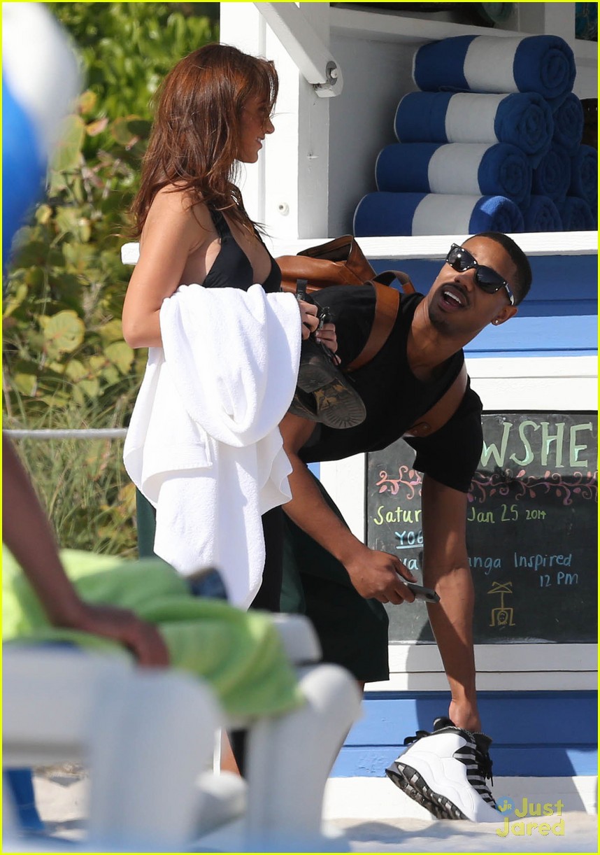 Michael B. Jordan: Shirtless Jet Skiing with Mystery Girl!