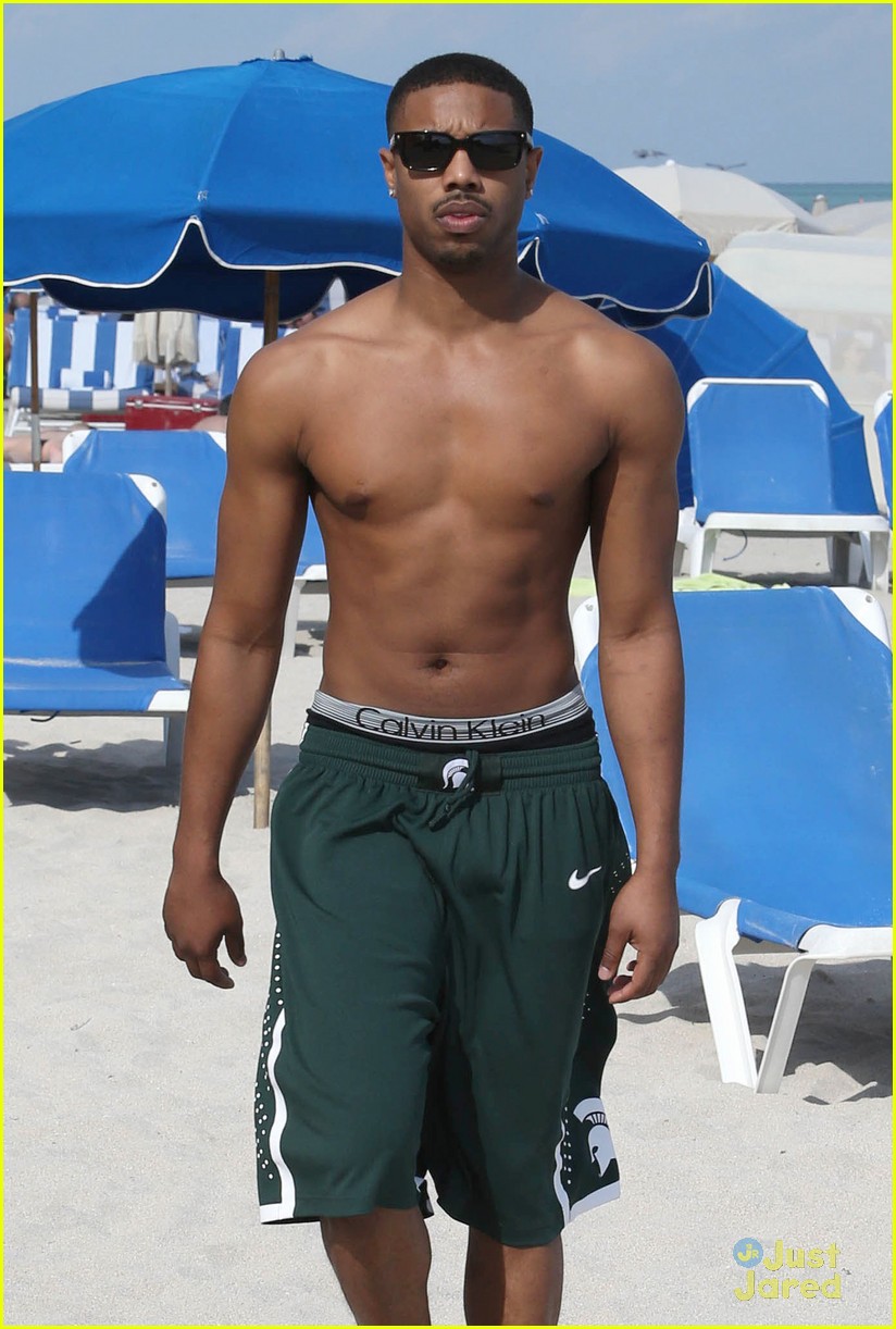 Michael B. Jordan: Shirtless Jet Skiing with Mystery Girl!