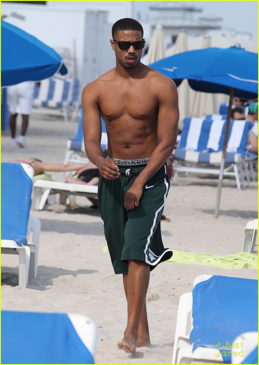 Michael B. Jordan: Shirtless Jet Skiing with Mystery Girl!