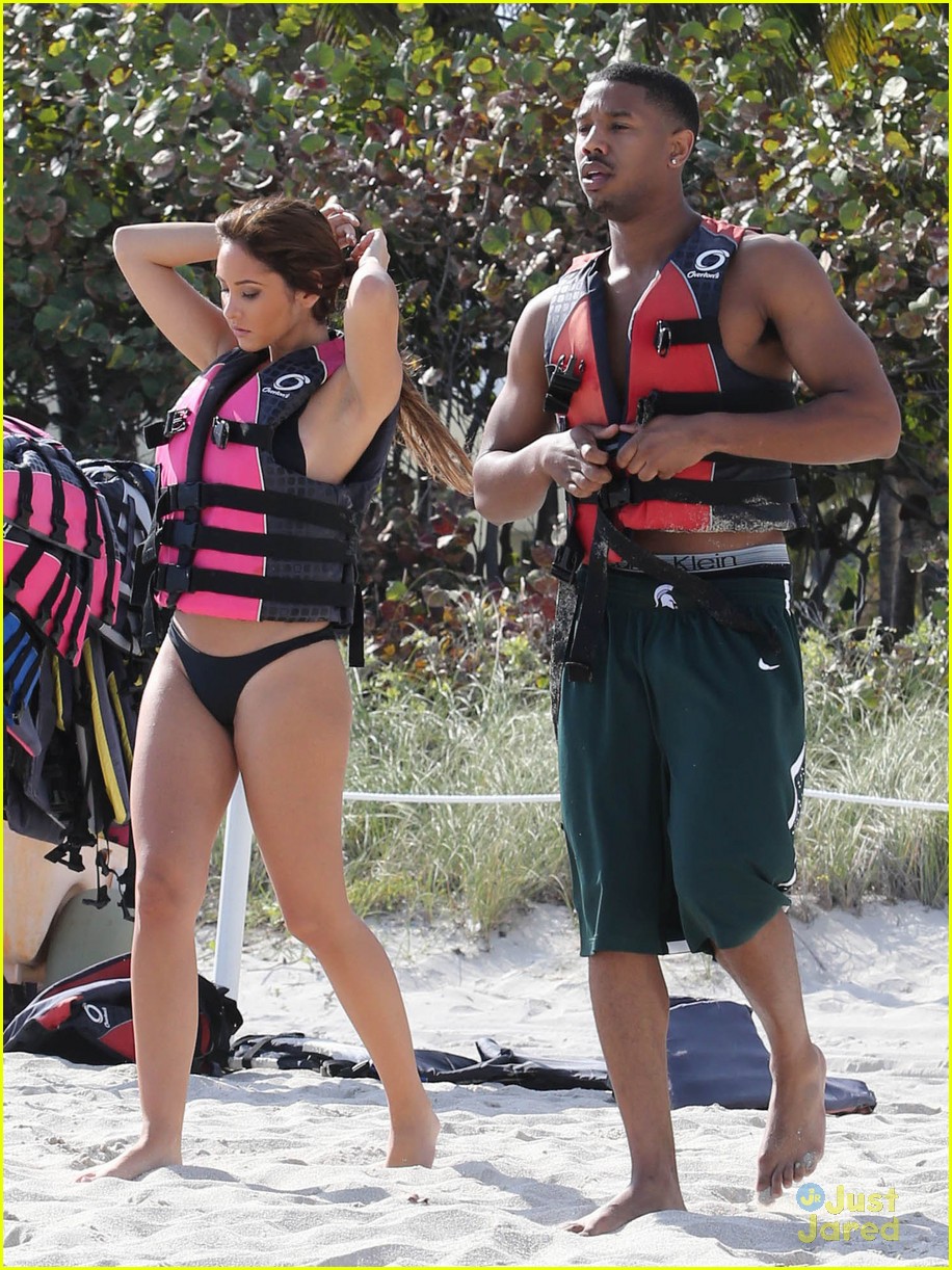 Michael B. Jordan: Shirtless Jet Skiing with Mystery Girl!