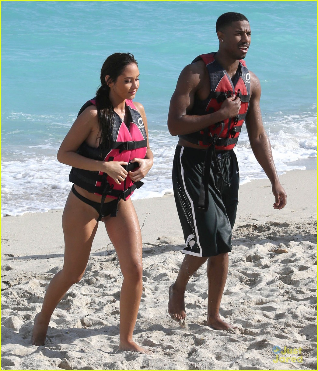 Michael B. Jordan: Shirtless Jet Skiing with Mystery Girl!