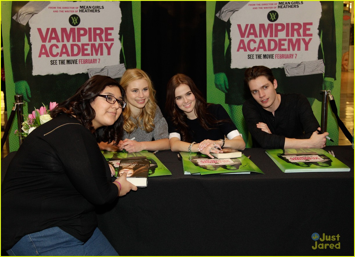 Zoey Deutch & Lucy Fry: 'Vampire Academy' Meet & Greet with Dominic Sherwood