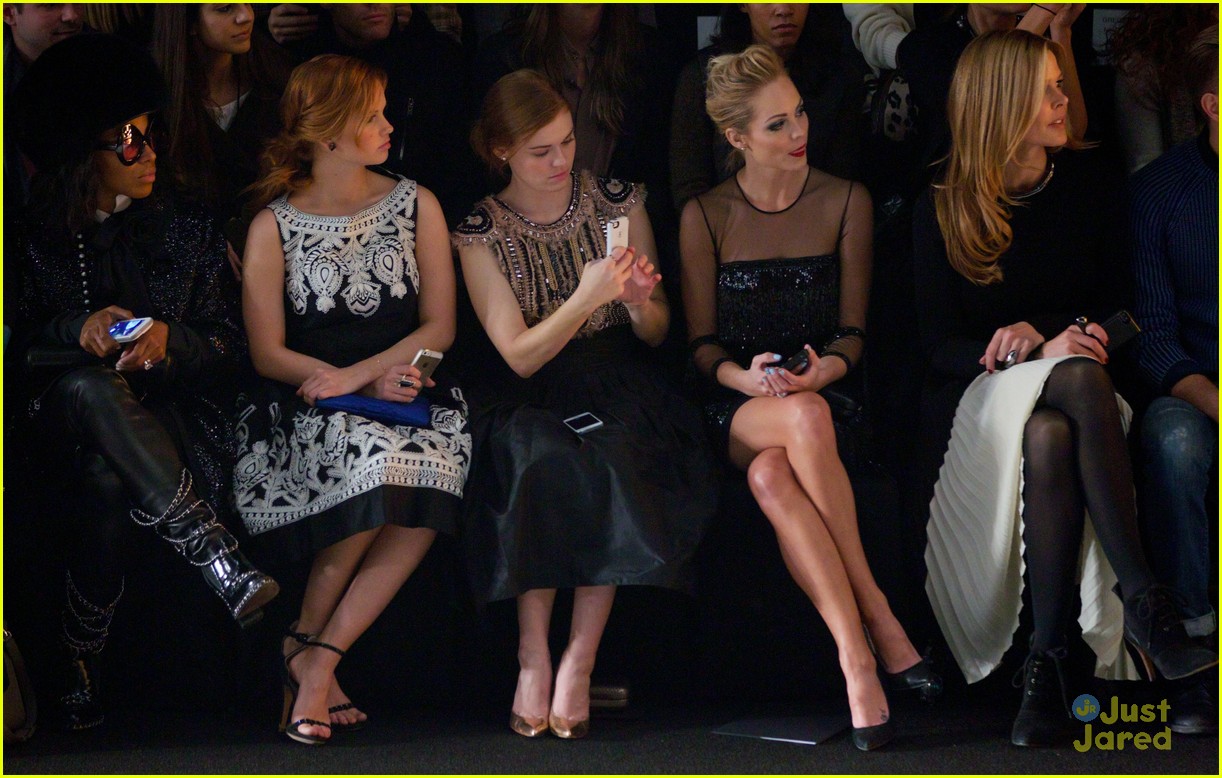 Debby Ryan & Holland Roden: Front Row at Naeem Khan for NYFW