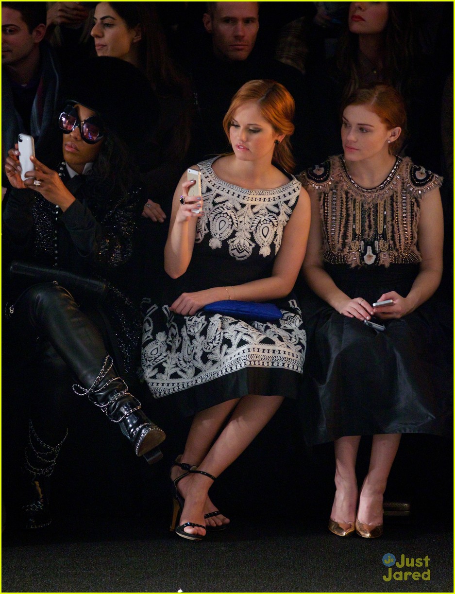 Debby Ryan & Holland Roden: Front Row at Naeem Khan for NYFW