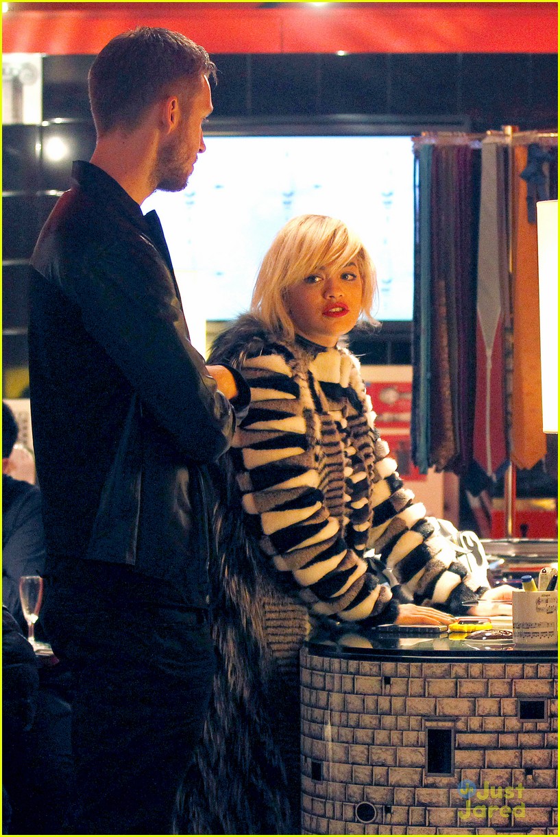 Rita Ora & Calvin Harris Shop Fornasetti in Milan