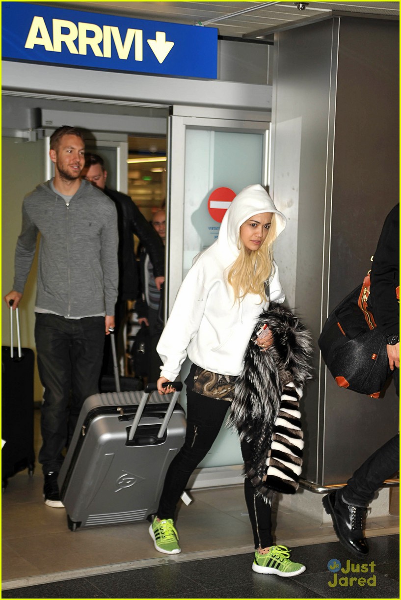 Rita Ora Arrives For Milan Fashion Week After BRIT Awards