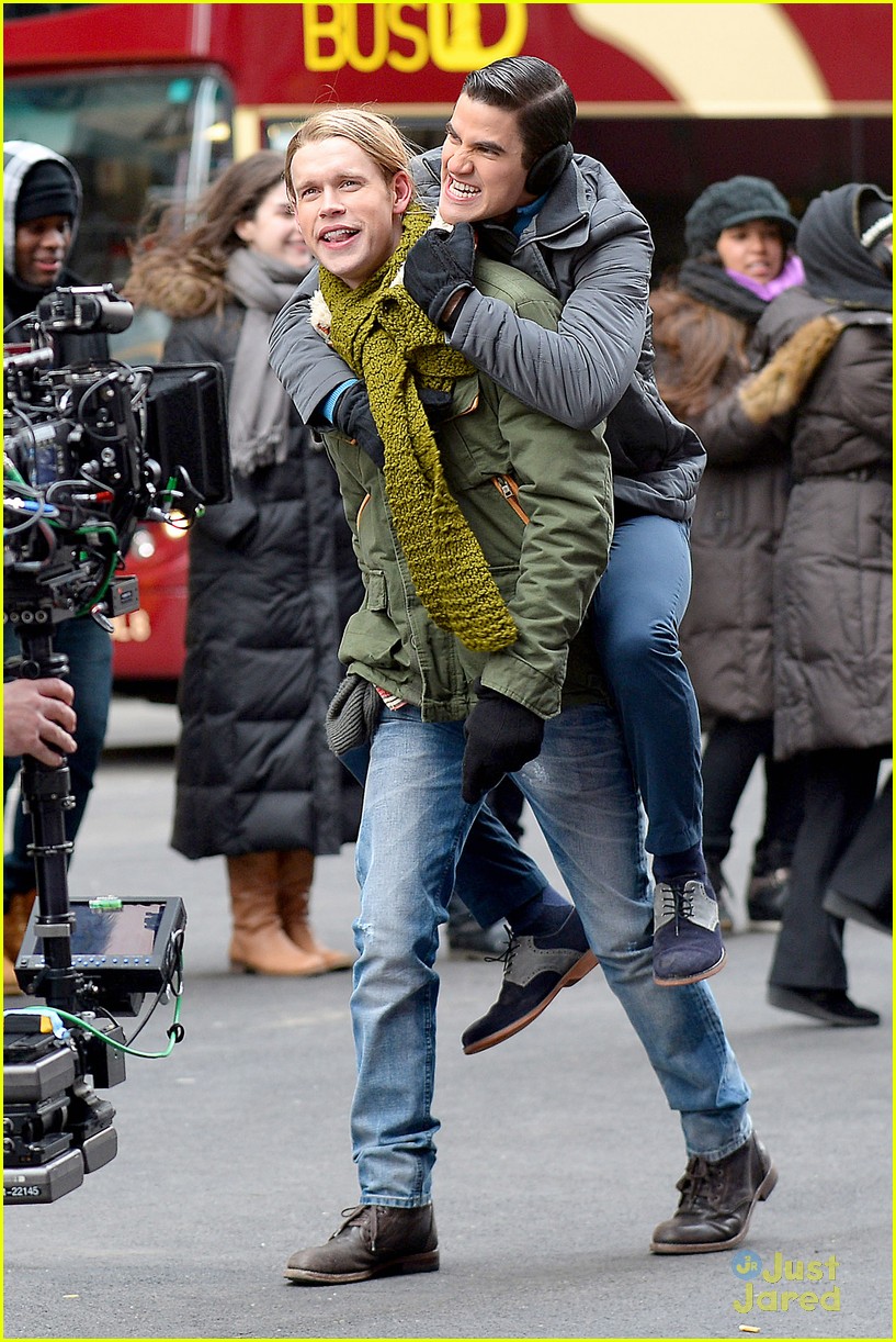 Chord Overstreet Gives Darren Criss a Piggyback Ride, Gets Arrested in Times Square?