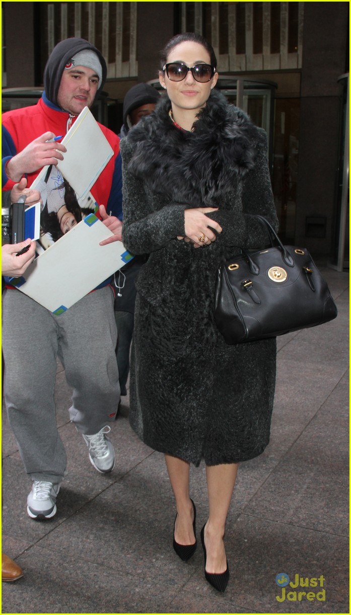 Emmy Rossum Gets Her 'Chew' On with Gloria Estefan