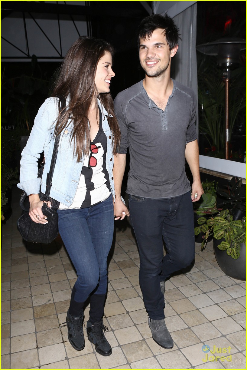 Taylor Lautner & Marie Avgeropoulos Hold Hands & Basically Make the Cutest Couple!