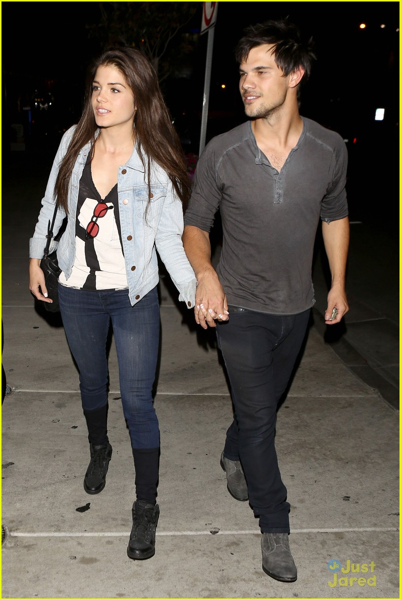 Taylor Lautner & Marie Avgeropoulos Hold Hands & Basically Make the Cutest Couple!