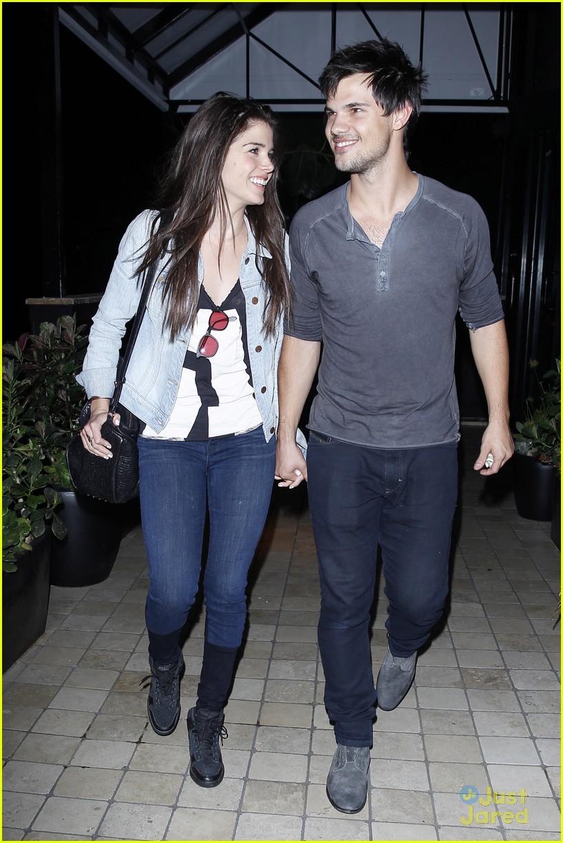 Taylor Lautner & Marie Avgeropoulos Hold Hands & Basically Make the Cutest Couple!