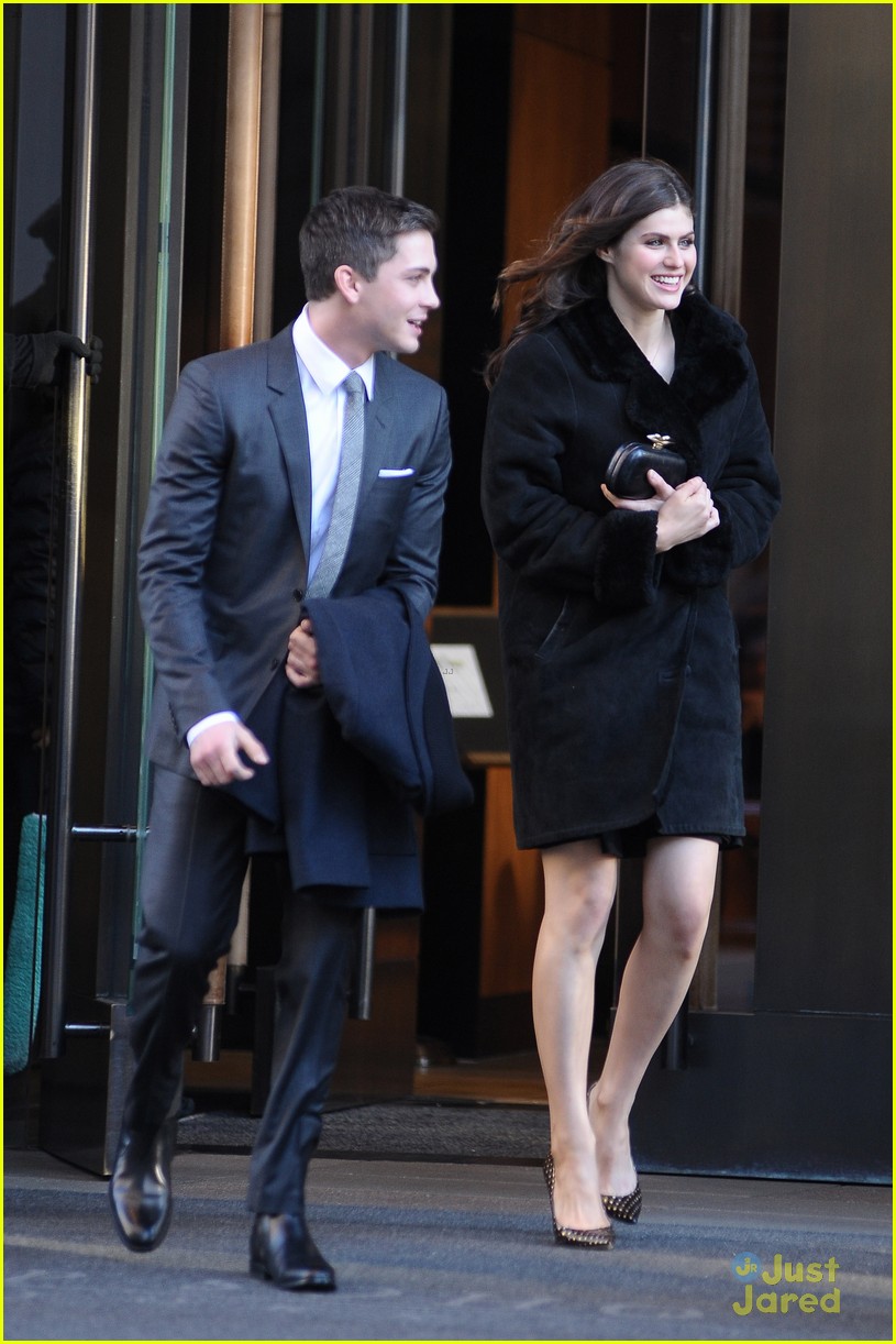 Logan Lerman: 'Noah' Premiere with Alexandra Daddario!