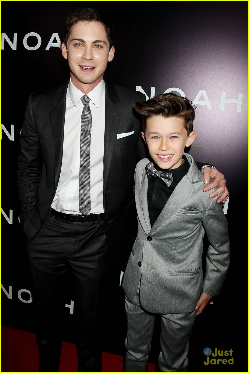 Logan Lerman: 'Noah' Premiere with Alexandra Daddario!